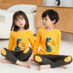 2 pièces surpyjama à manches longues pour enfants à motif panda_17