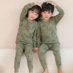2 pièces surpyjama à manches longues pour enfants à motif panda_23