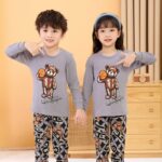 2 pièces surpyjama à manches longues pour enfants à motif panda_24