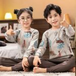 2 pièces surpyjama à manches longues pour enfants à motif panda_30