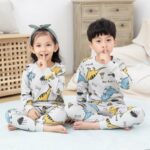 2 pièces surpyjama à manches longues pour enfants à motif panda_35