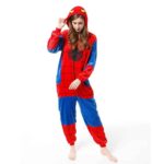 Ensemble de surpyjama à capuche de spider-man pour garçon et fille_3