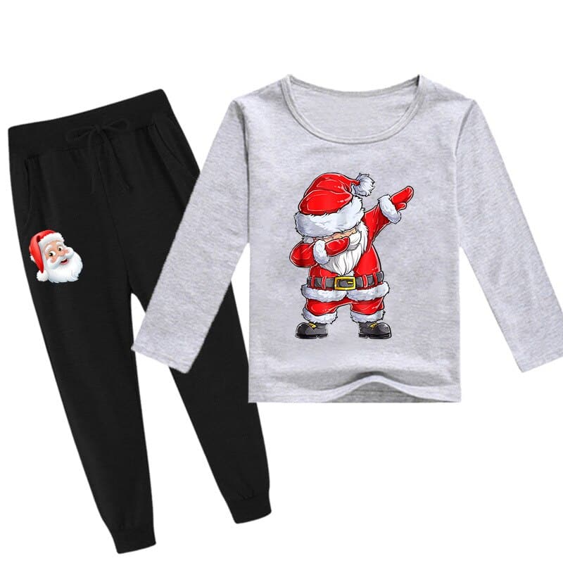 Ensemble de surpyjama imprimé renne pour enfant en coton doux_9