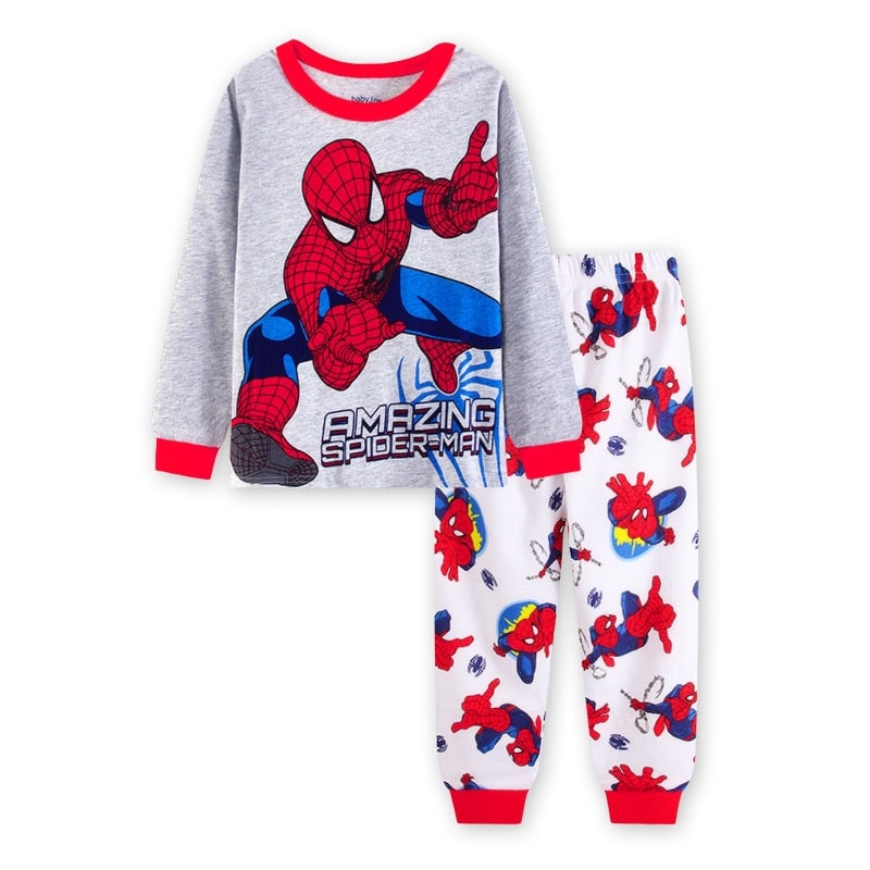 Ensemble de surpyjama pour garçon avec motif de super héros_2