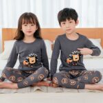 Ensemble surpyjama tigre design ample pour enfant_36