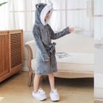 Supyjama loup d'hiver à capuche pour enfant en coton_21
