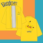 Surpyjama Pokémon à manches courtes unisexe Jaune XXS
