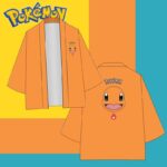 Surpyjama Pokémon à manches courtes unisexe Orange XXS