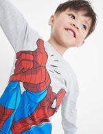 Surpyjama Spider-Man a col rond pour enfant style légère_15