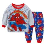 Surpyjama Spider-Man a col rond pour enfant style légère Gris 24 mois