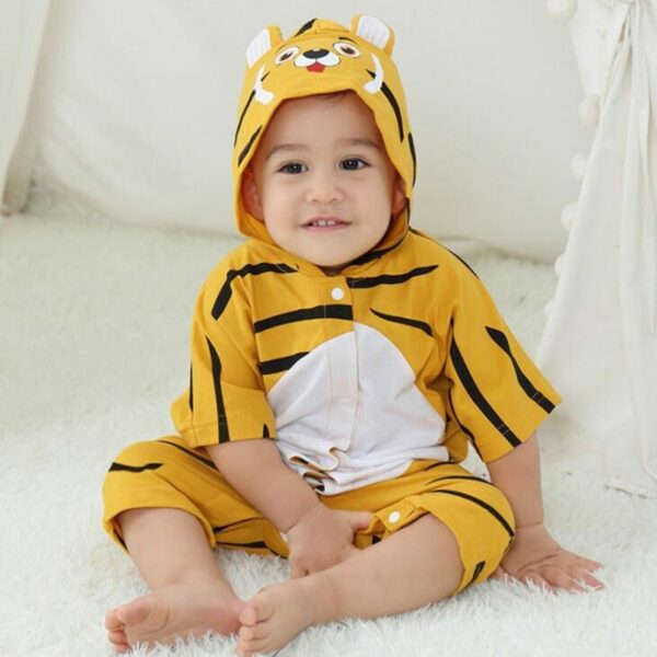 Surpyjama à manches courtes pour enfant imitant un tigre Tigre 24 mois