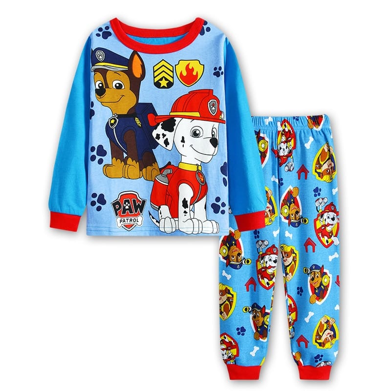 Surpyjama à manches longues du dessin anime pat patrouille pour enfant Bleu ciel 130cm