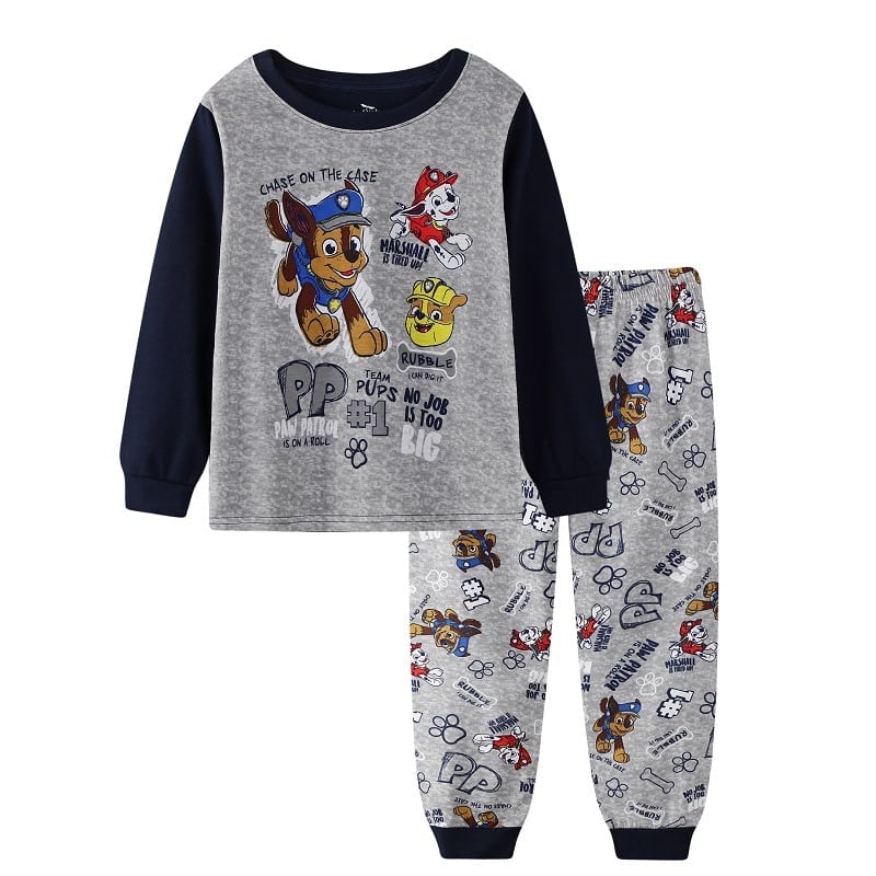 Surpyjama à manches longues du dessin anime pat patrouille pour enfant Noir 130cm
