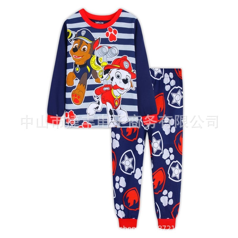 Surpyjama à manches longues du dessin anime pat patrouille pour enfant Rouge bleu 130cm