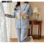 Surpyjama à manches longues en flanelle polaire pour femme_2