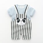 Surpyjama a rayure imprimé Panda pour enfant Panda 18-24 mois