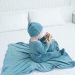 Surpyjama au pied pour petit garçon en coton avec bonnet_11