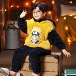Surpyjama avec un motif Naruto en polaire corail pour enfants_4