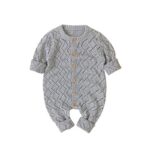 Surpyjama chaud à col rond en tricot pour bébé_6