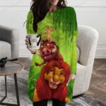 Surpyjama chic pour femmes avec motif de dessin animé du roi lion_8