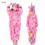 Surpyjama cosplay de licorne en polyester pour enfant_12