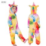 Surpyjama cosplay de licorne en polyester pour enfant_15