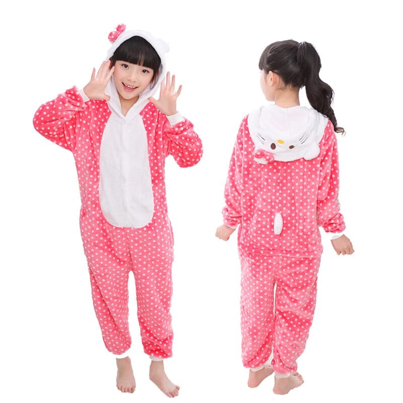 Surpyjama cosplay de licorne en polyester pour enfant_2