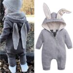 Surpyjama d'Halloween à oreilles de lapin pour bébé en coton_1