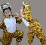 Surpyjama de loup en polyester pour enfant 1 pièces Tigre 80-90cm Chine