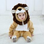 Surpyjama de loup et d'animaux pour enfant en coton_5
