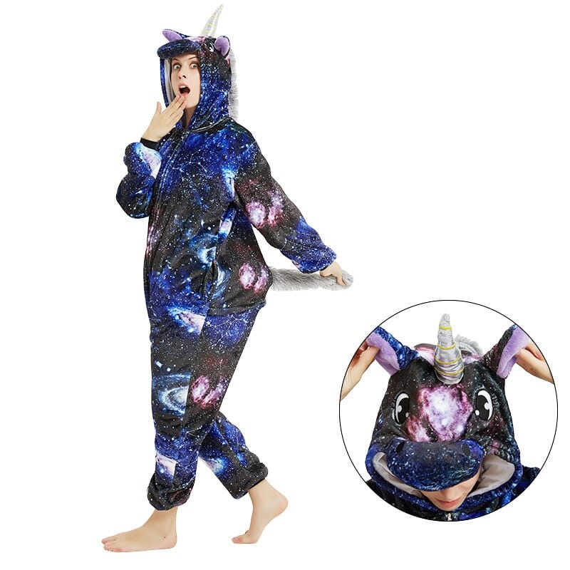 Surpyjama de loup pour adulte en polyester à manches longues_7