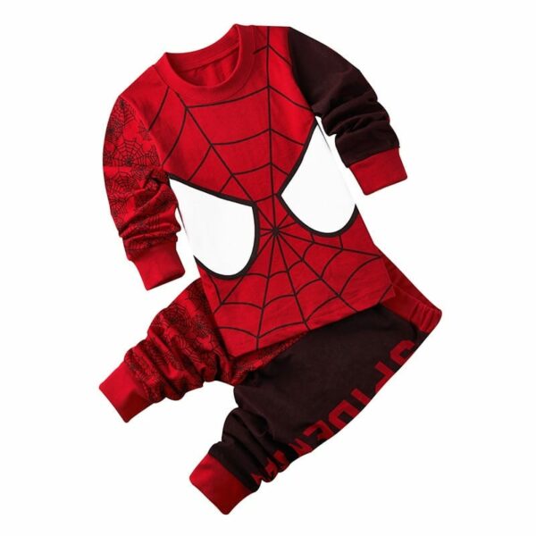 Surpyjama design spider man pour enfant en coton respirant_1