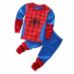 Surpyjama design spider man pour enfant en coton respirant Bleu 7 ans