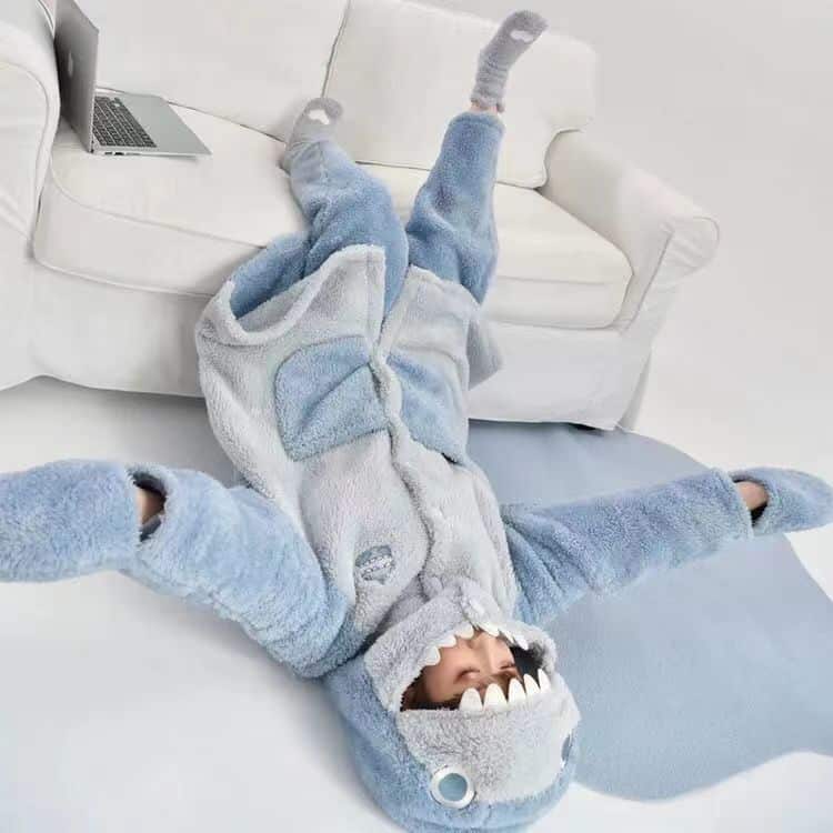 Surpyjama deux pièces en velours corail polaire pour femme_4