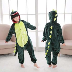 Surpyjama dinosaure en coton épais et chaud pour enfant_1