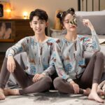 Surpyjama en coton à rayures pour adolescents_8