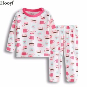 Surpyjama en coton pour bébé fille design simple_1