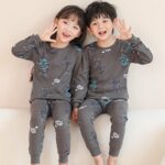 Surpyjama en coton pour enfant 3 ans à col rond_24