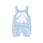 Surpyjama en tricot, lapin pour bébé sans manches Bleue 3mois