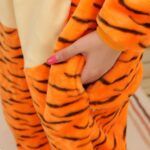 Surpyjama imitant un tigre pour adolescent en coton épais_4