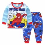 Surpyjama imprimé spider Man pour enfant style décontracté_13