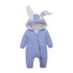 Surpyjama lapin en coton avec fermeture éclaire pour enfant 24 mois Bleue 24 mois