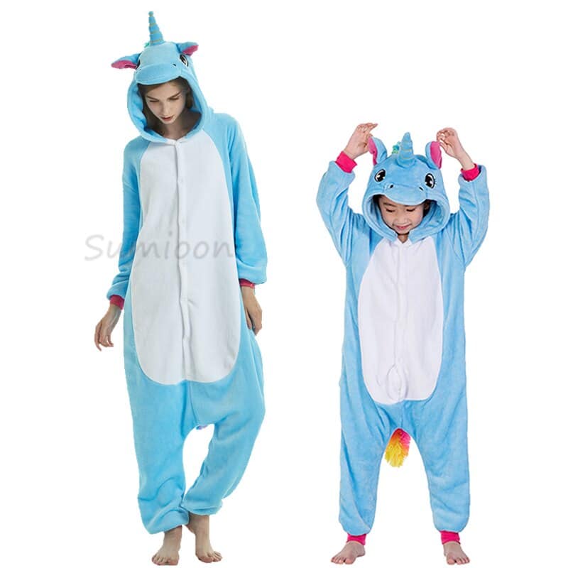 Surpyjama licorne épais et chaud pour ado en coton_13