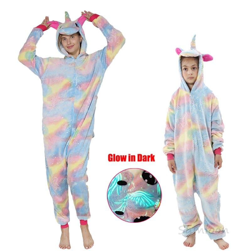 Surpyjama licorne épais et chaud pour ado en coton_2