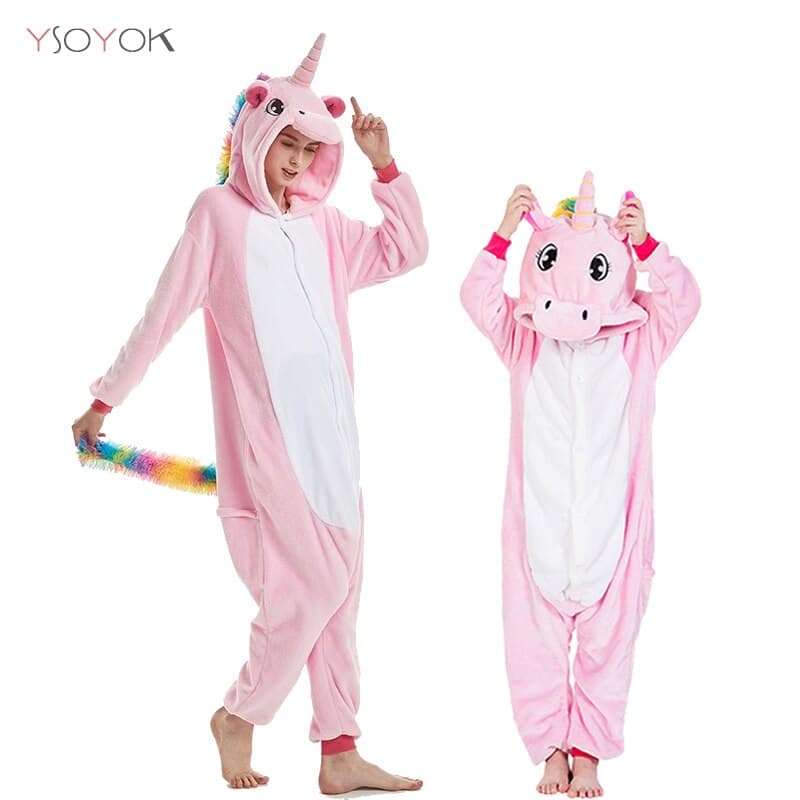 Surpyjama licorne épais et chaud pour ado en coton_6