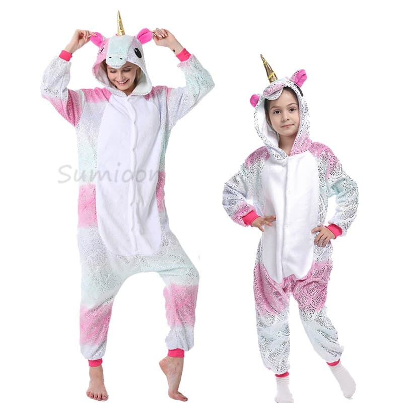 Surpyjama licorne épais et chaud pour ado en coton_7