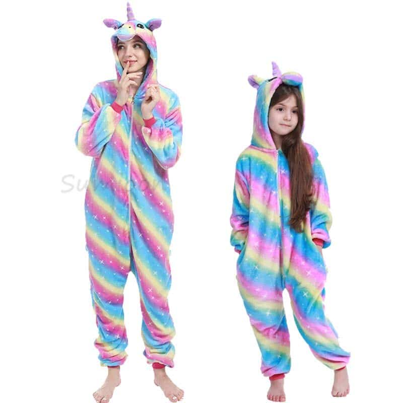Surpyjama licorne épais et chaud pour ado en coton_8