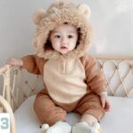 Surpyjama marron pour bébé imitant un roi Lion_6