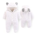 Surpyjama panda sous forme de combinaisons à capuche pour enfants Blanc 12 mois