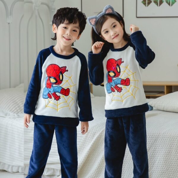 Surpyjama polaire Spider-Man pour enfants style original_1